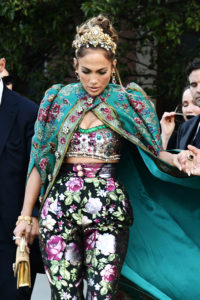 Jennifer Lopez at the Dolce & Gabbana Alta Moda Fashion Show - Tom ...