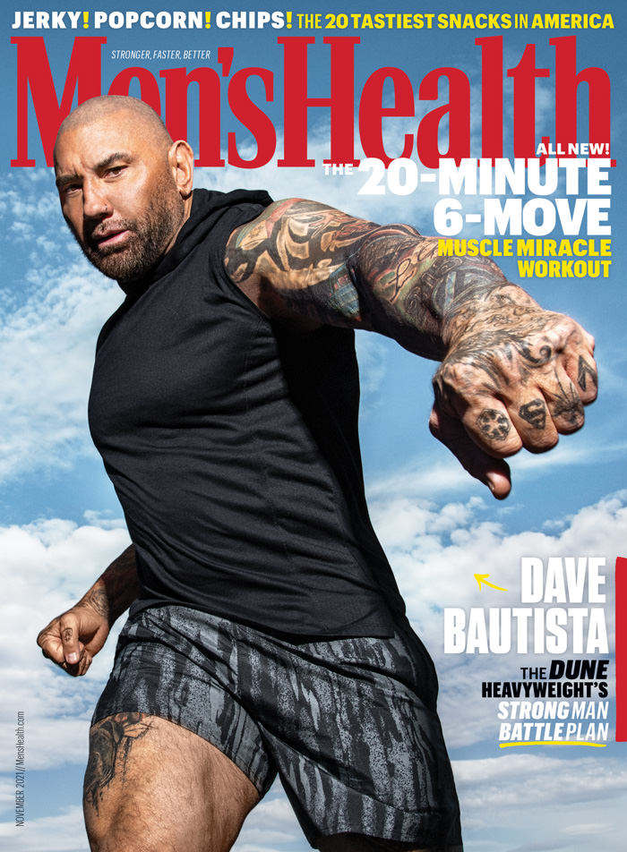 Dune Star Dave Bautista Covers Men's Health November Issue - Tom + Lorenzo