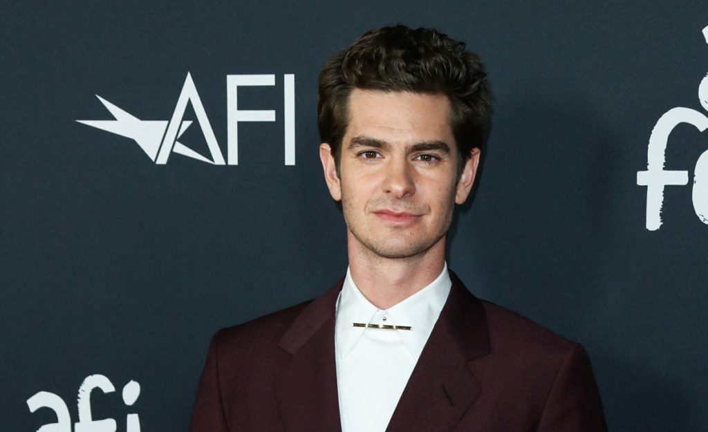 Andrew Garfield in Dunhill at the 