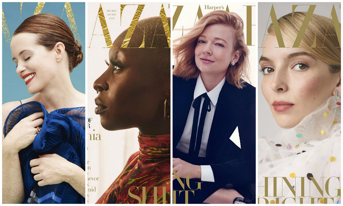 Claire Foy, Cynthia Erivo, Sarah Snook and Jodie Comer for British