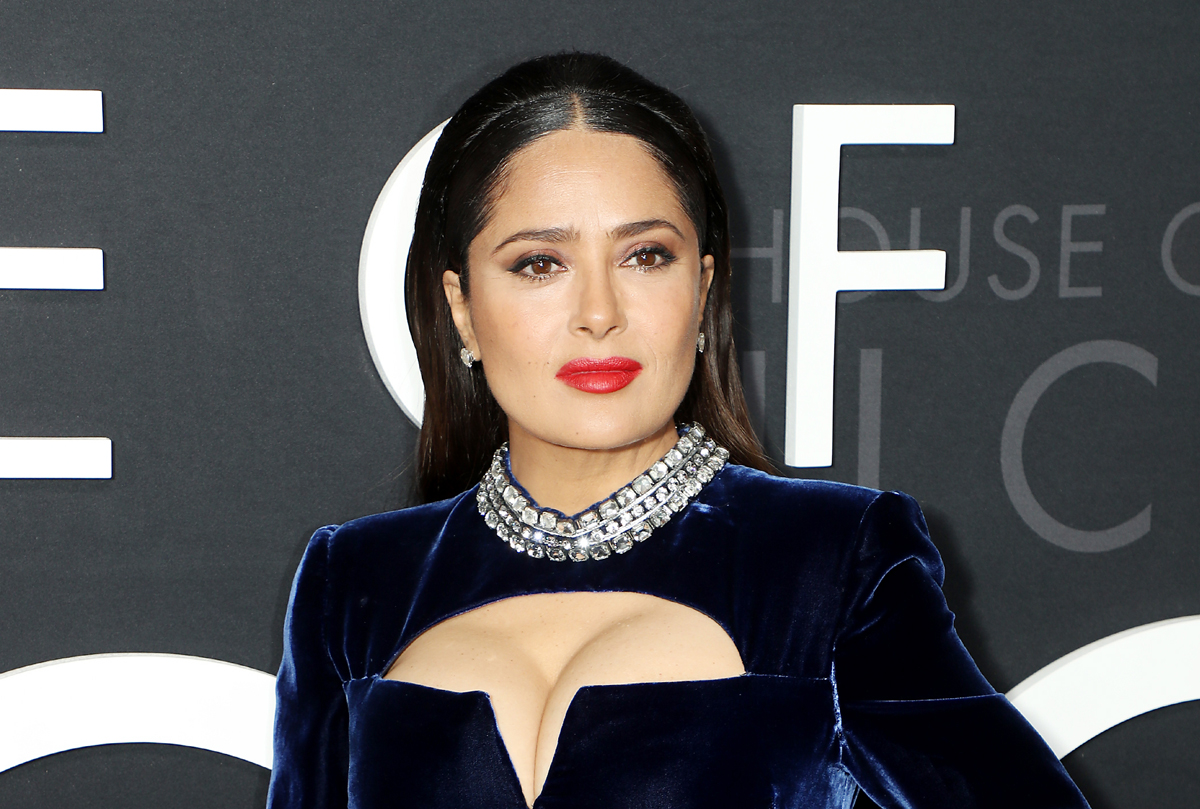 Salma Hayek in Gucci at the &quot;House of Gucci&quot; New York Premiere: IN or OUT? - Tom + Lorenzo