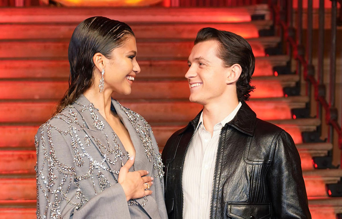 Zendaya and Tom Holland at the 