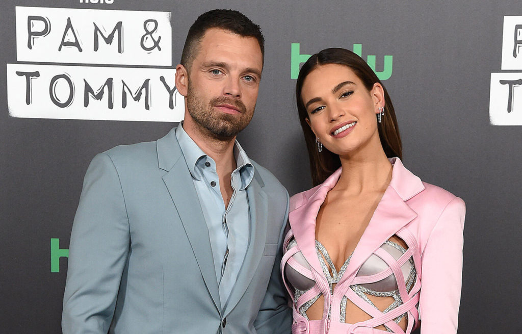 Lily James And Sebastian Stan At Hulu's "Pam & Tommy" Photo Call - Tom ...