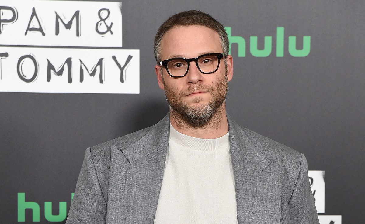 Seth Rogen in Fear of God at Hulu’s “Pam & Tommy” Photo Call