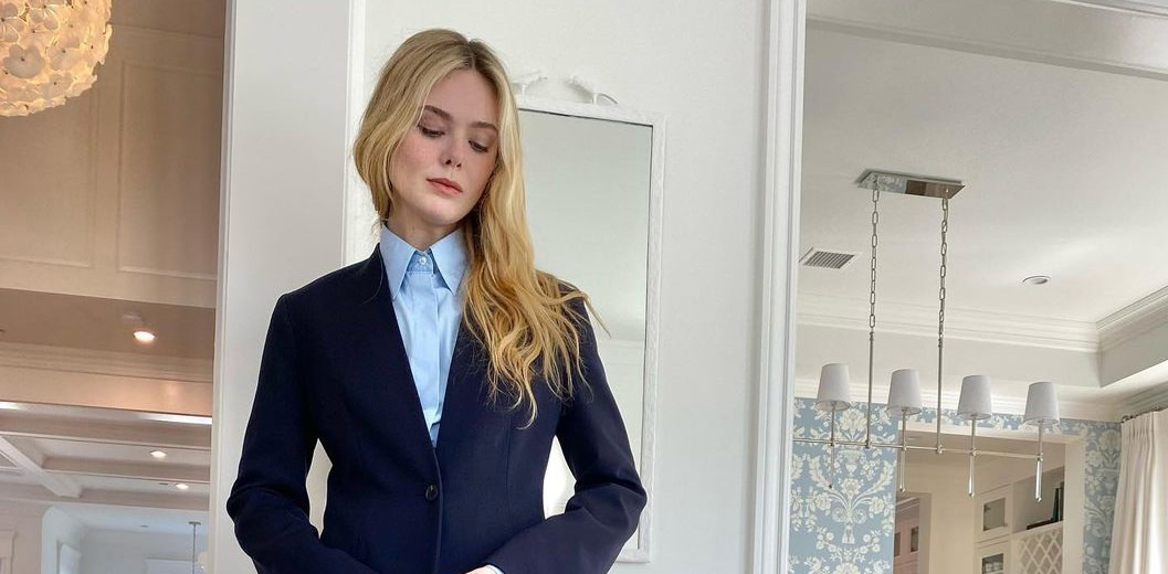 Elle Fanning Promotes THE GIRL FROM PLAINVILLE in The Row