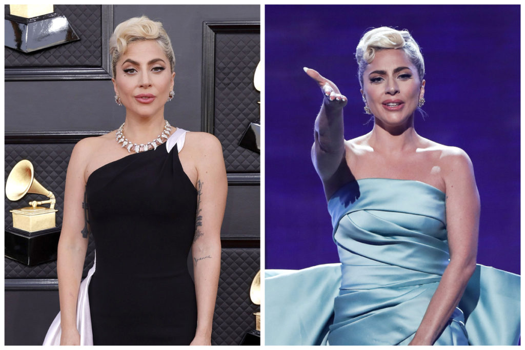 Grammys 2022: Lady Gaga in Armani Privé and Elie Saab Couture - Tom ...
