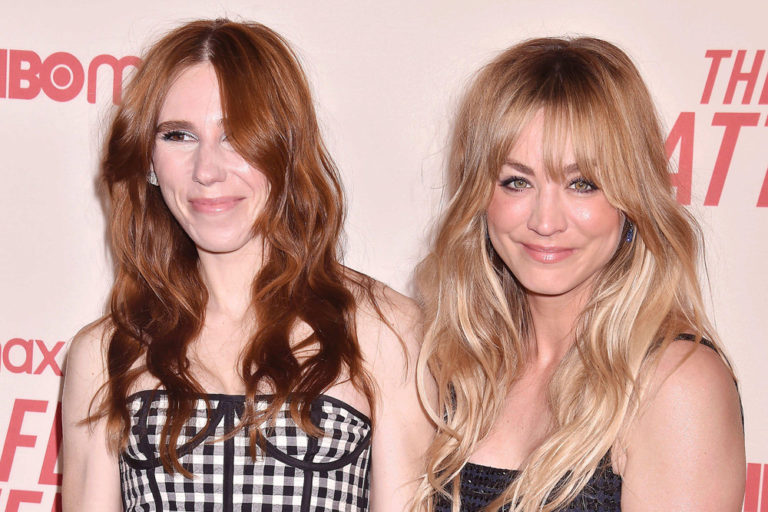 Zosia Mamet and Kaley Cuoco at HBO's THE FLIGHT ATTENDANT Season 2