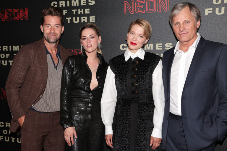 Kristen Stewart L A Seydoux Viggo Mortensen And Scott Speedman At The Crimes Of The Future New