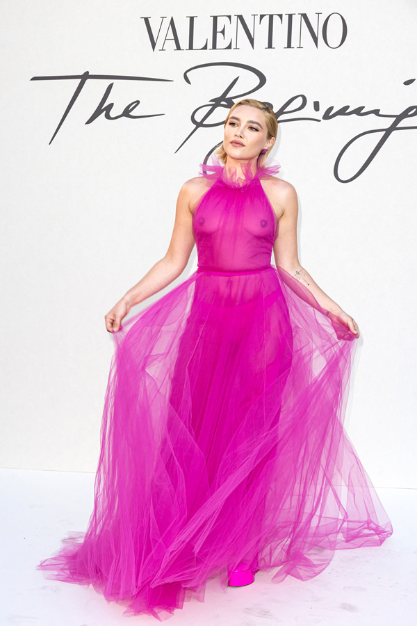 Florence Pugh Body Shamed For Sheer Pink Valentino Dress – Hollywood Life