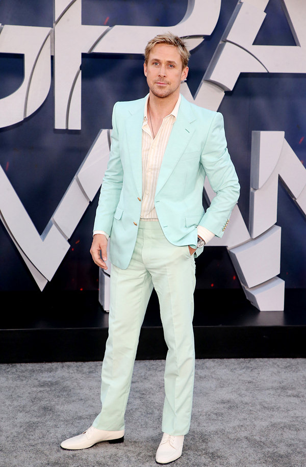 Ryan Gosling in Gucci at THE GRAY MAN World Premiere - Tom + Lorenzo