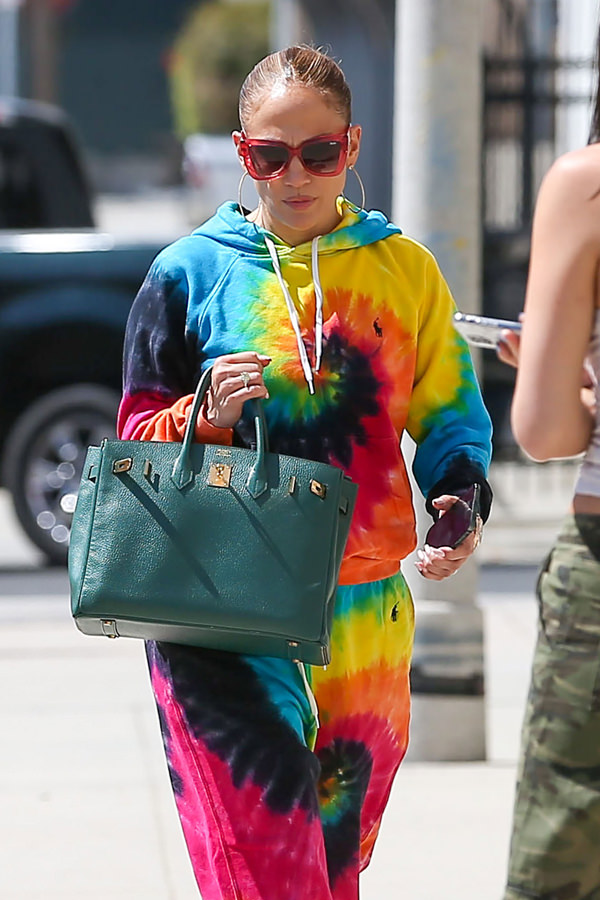 Jennifer Lopez Out and About in Los Angeles in Ralph Lauren - Tom + Lorenzo