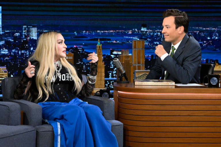 Madonna on THE TONIGHT SHOW STARRING JIMMY FALLON - Tom + Lorenzo