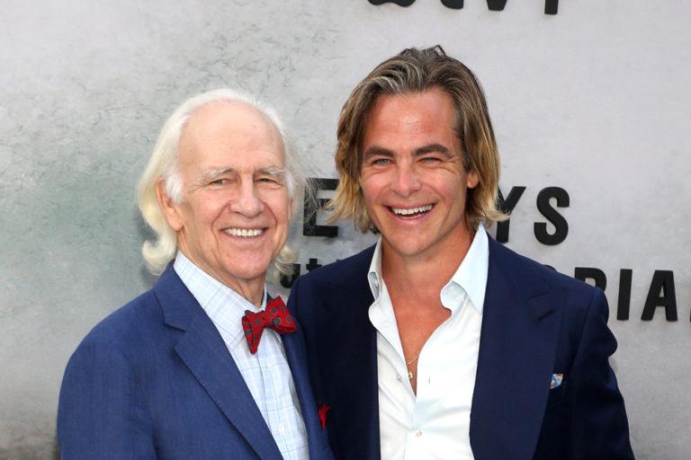 Robert Pine and Chris Pine at the FIVE DAYS AT MEMORIAL Los Angeles ...