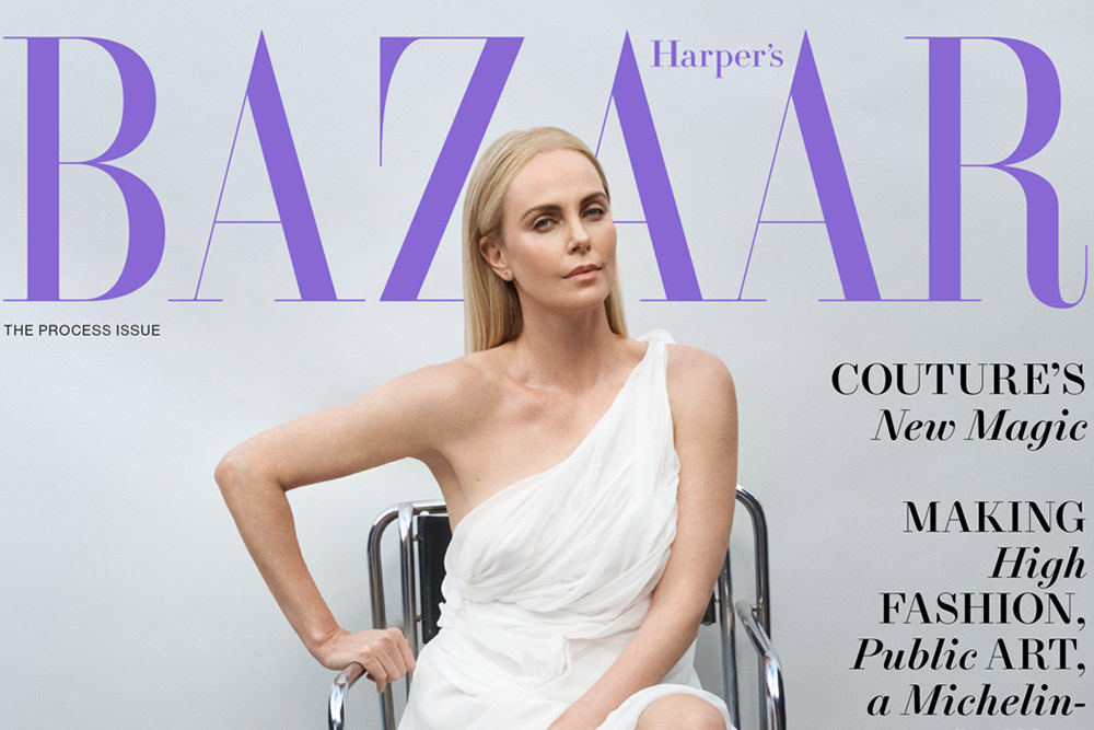 Charlize Theron Covers HARPER'S BAZAAR's October 2022 'Process' Issue