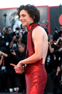 Venice Film Festival 2022: Timothée Chalamet in Haider Ackermann at the