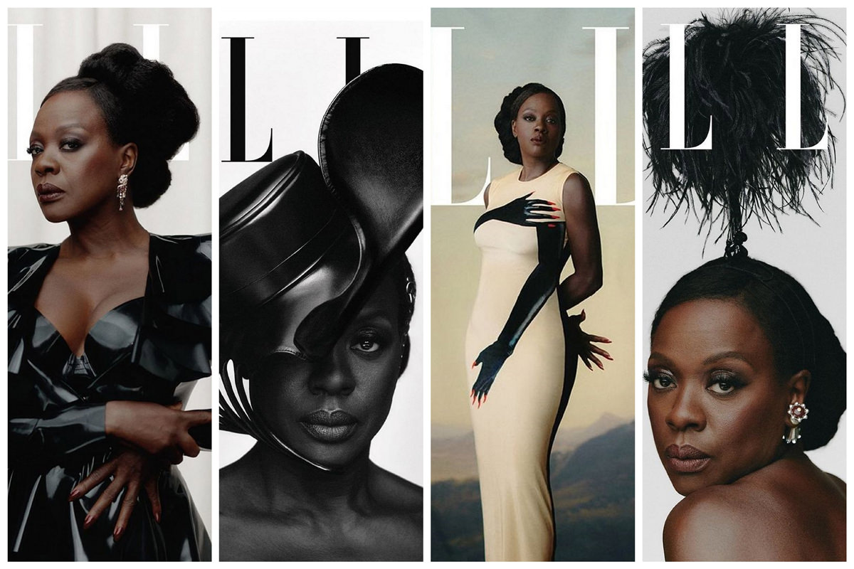 Cover of Elle Brasil's September Issue: Viola Davis 