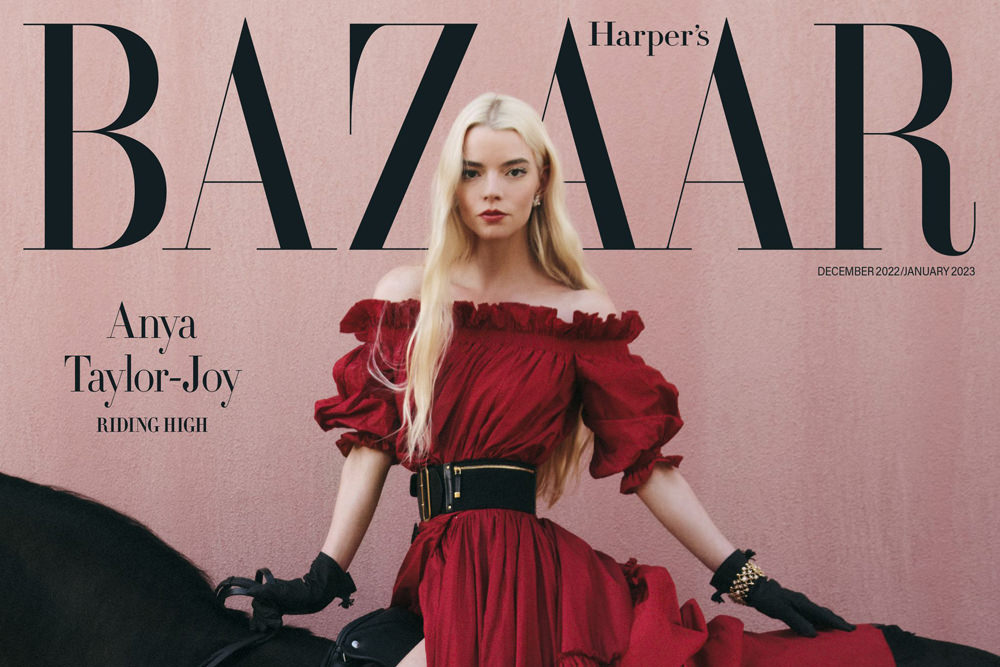 THE MENU Star Anya Taylor-Joy for British Harper's Bazaar Magazine