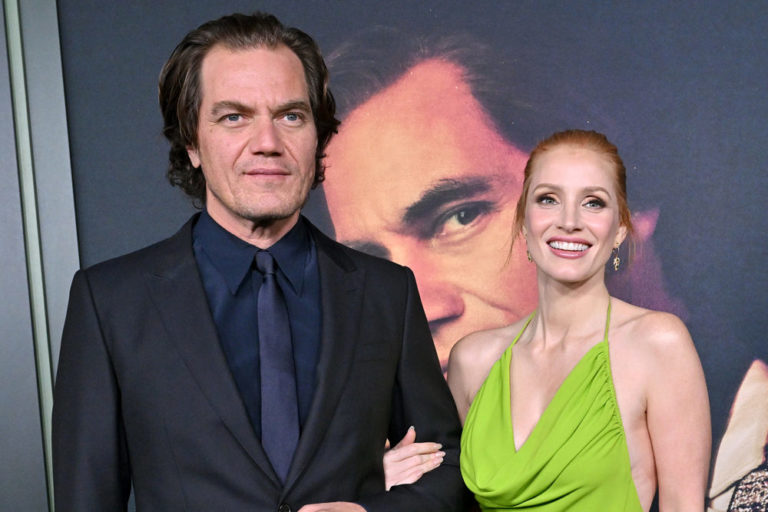 Michael Shannon and Jessica Chastain at the GEORGE & TAMMY Premiere ...