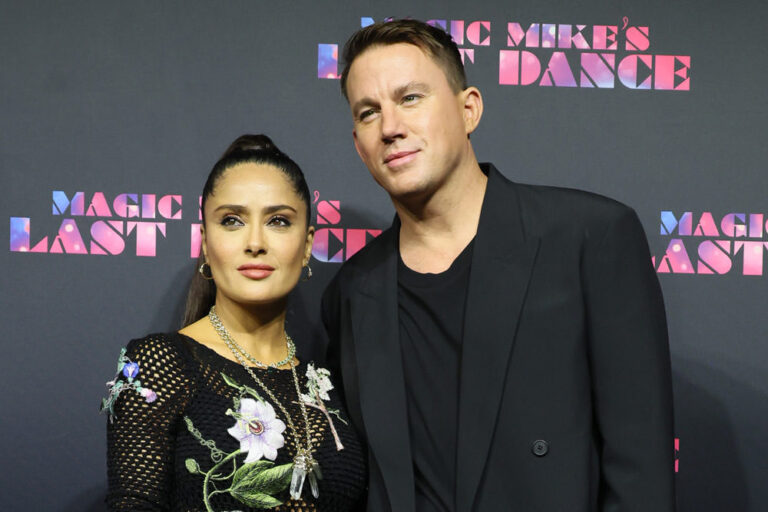 Salma Hayek and Channing Tatum at the MAGIC MIKE'S LAST DANCE Premiere(02)