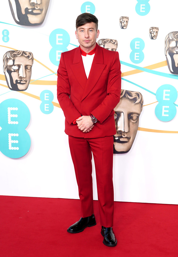 BAFTAs 2023 THE BANSHEES OF INISHERIN Star Barry Keoghan in Alexander McQueen Tom + Lorenzo