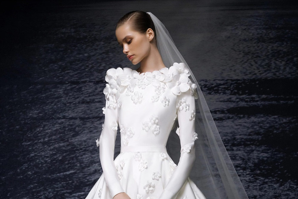 Elie Saab Spring 2024 Bridal Collection Style Fashion Trends Wedding Gowns Tom Lorenzo Site 0 