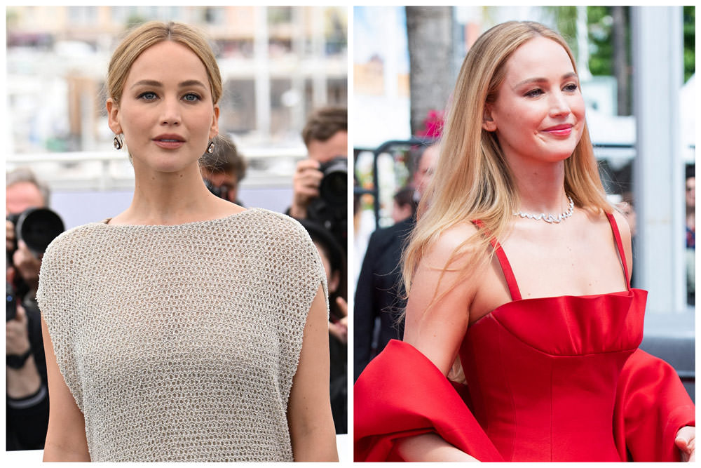 jennifer lawrence red dress back