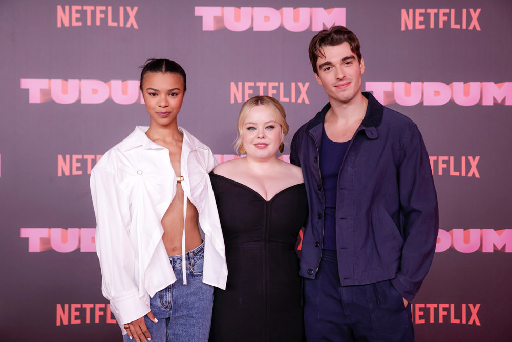 Corey, India, and Nicola on the Red Carpet at Netflix TUDUM