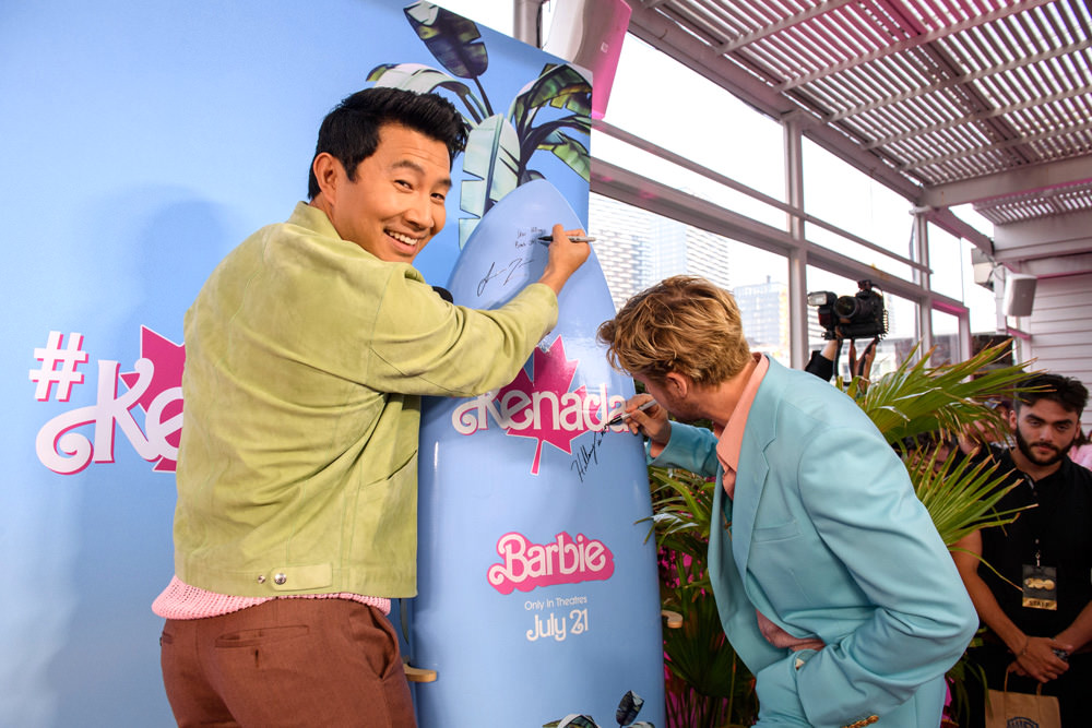 Ryan Gosling and Simu Liu at the BARBIE Toronto Fan Event - Tom + Lorenzo