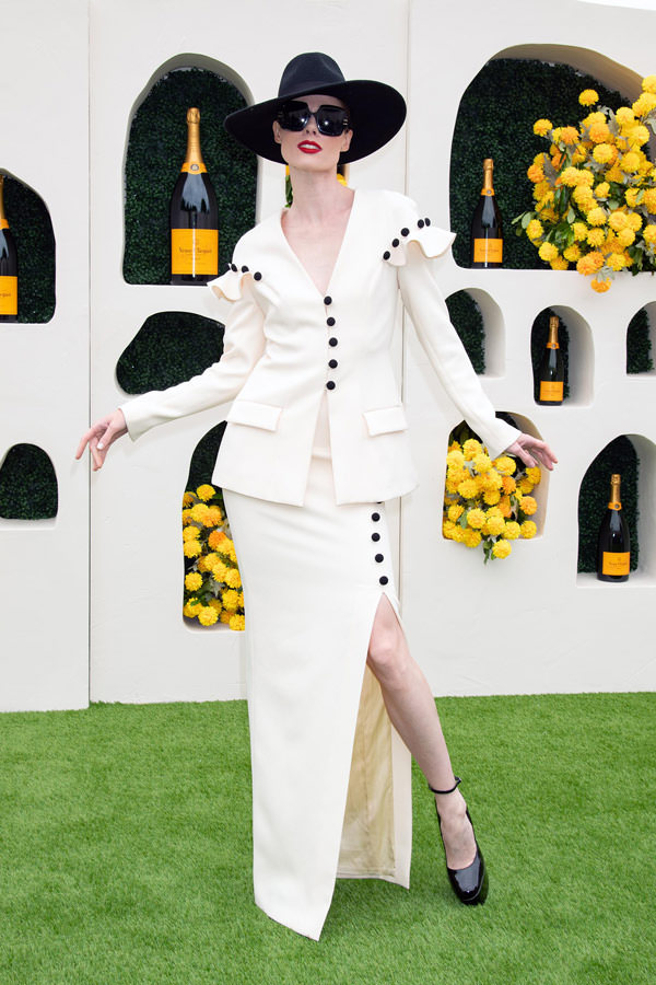Emma Stone Wears Louis Vuitton at 2023 Veuve Clicquot Polo Classic