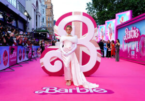 Margot Robbie Serves up a Vintage Barbie Look by Vivienne Westwood at ...