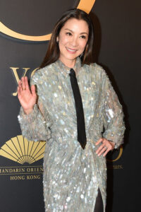 Michelle Yeoh in Valentino at the Mandarin Oriental, Hong Kong 60th