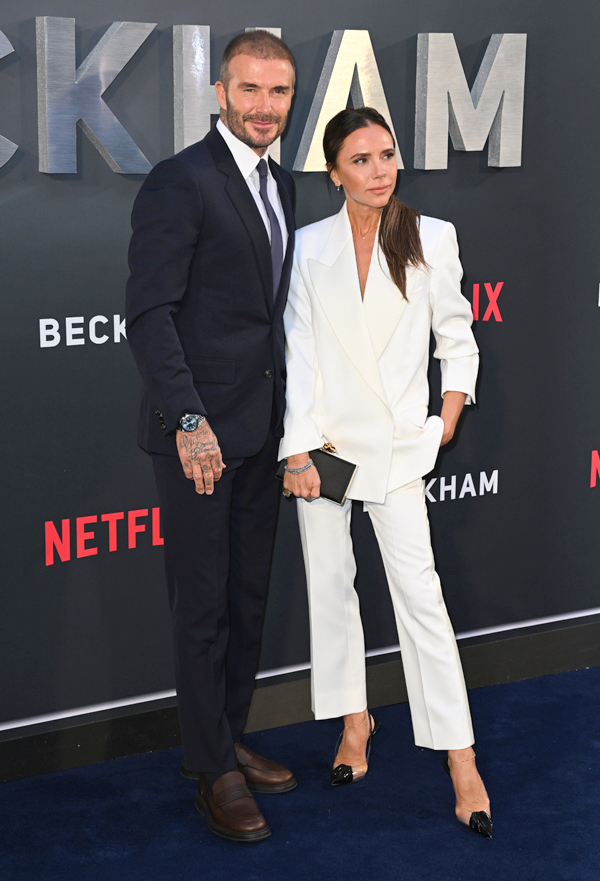 Victoria Beckham and David Beckham at the BECKHAM London Premiere - Tom ...
