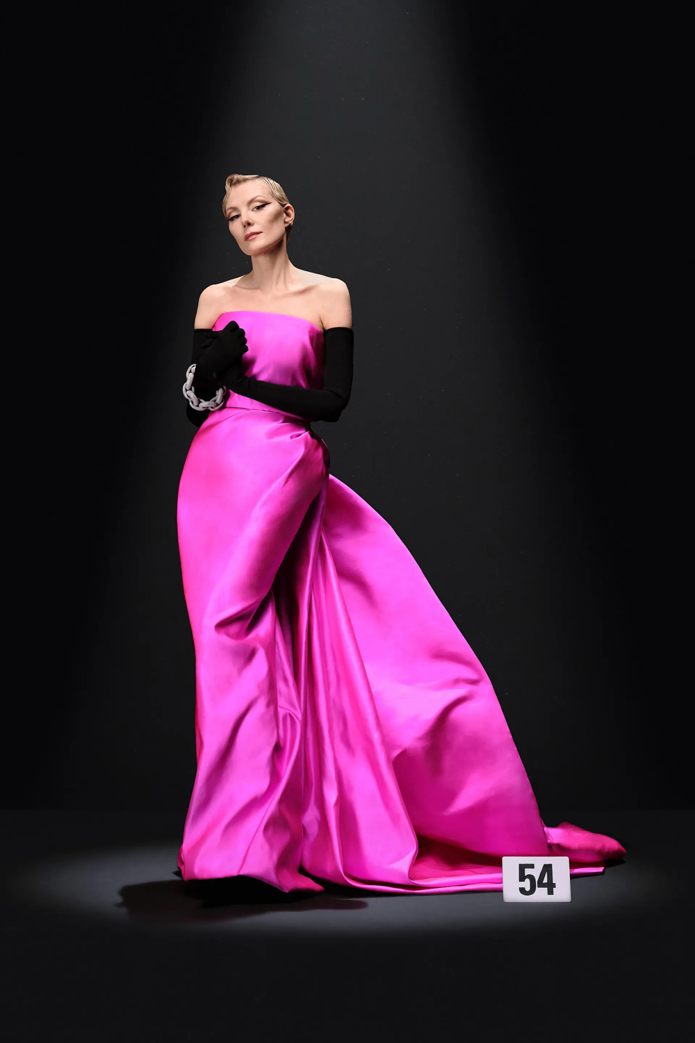 Kim Kardashian Embodies Romance in a transparent Lace Gown at Balenciaga  Show
