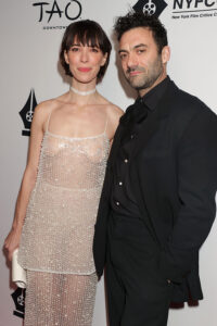 Rebecca Hall and Morgan Spector at the New York Film Critics Circle