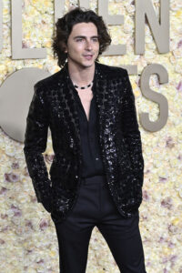 Golden Globes 2024: WONKA Star Timothée Chalamet in Celine - Tom + Lorenzo