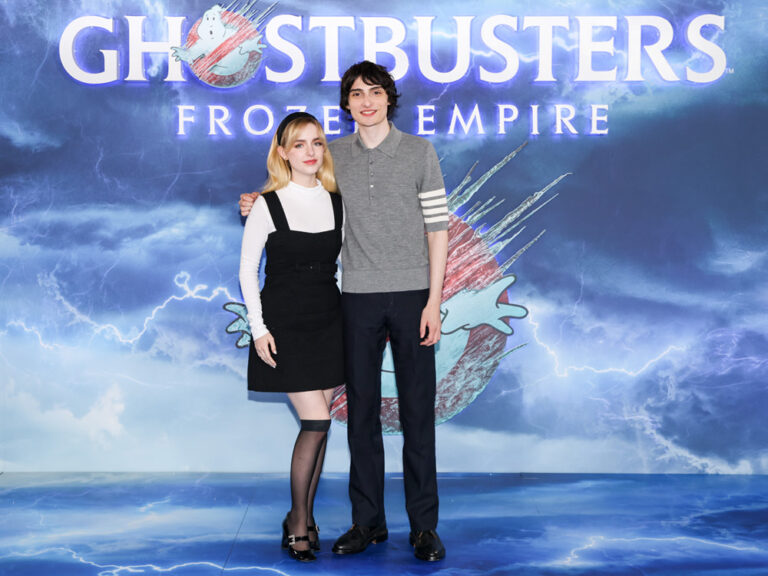 Paul Rudd, Mckenna Grace and Finn Wolfhard at the GHOSTBUSTERS: FROZEN ...