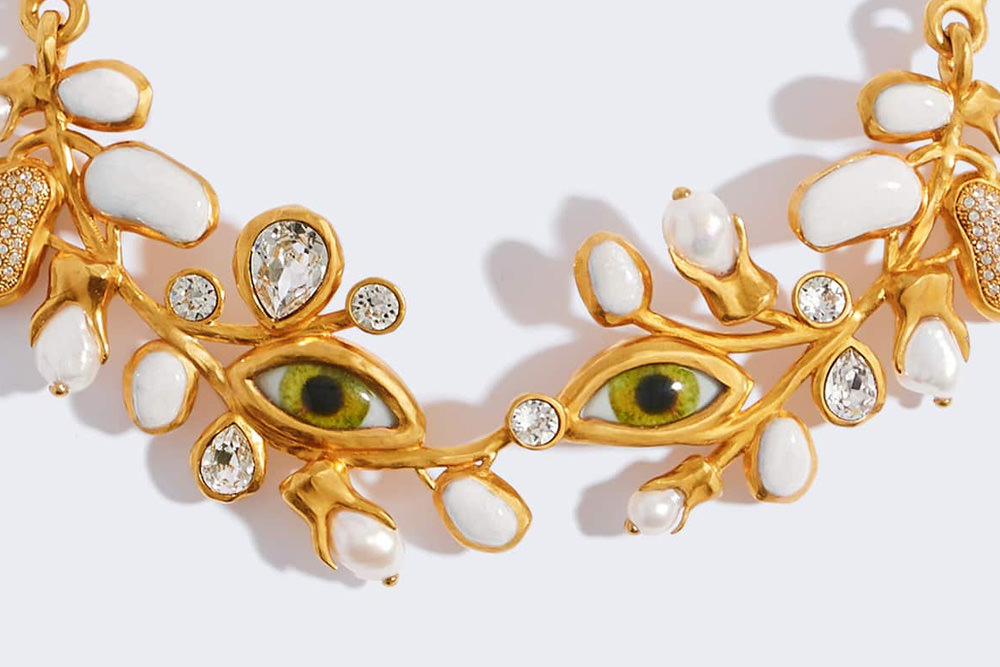 Schiaparelli Eye Necklace, Earrings and Brooch - Tom + Lorenzo