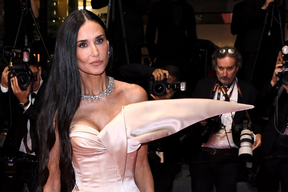 Cannes Film Festival 2024: Demi Moore in Schiaparelli Couture at THE ...