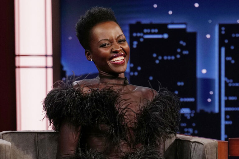 A QUIET PLACE: DAY ONE Star Lupita Nyong'o in Mugler on JIMMY KIMMEL ...