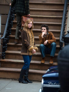 Timothée Chalamet and Elle Fanning Film A COMPLETE UNKNOWN in Hoboken ...