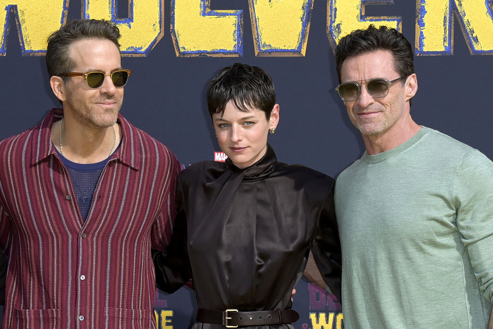 Hugh Jackman, Ryan Reynolds and Emma Corrin at the DEADPOOL & WOLVERINE  Berlin Fan Event - Tom + Lorenzo