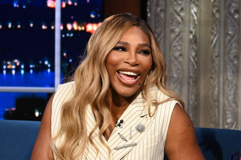 Serena Williams on THE LATE SHOW WITH STEPHEN COLBERT - Tom + Lorenzo