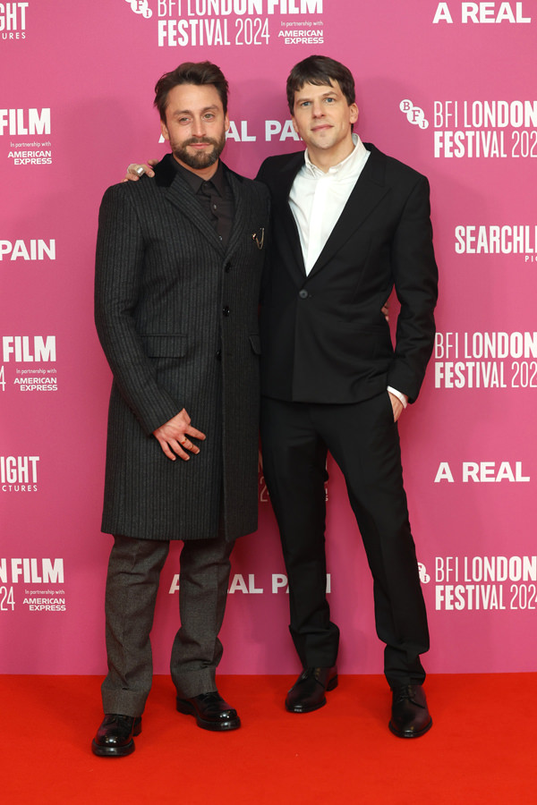 Kieran Culkin And Jesse Eisenberg At BFI London Film Festival’s A REAL ...