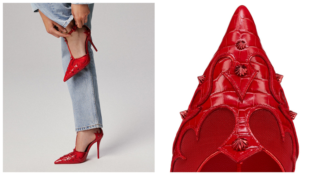 Christian Louboutin レッド袋 Christian Louboutin | Rubylou mini red leather bag | Savannahs