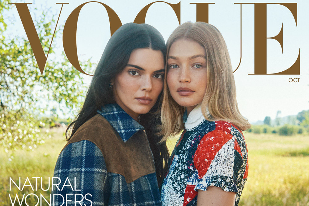 Kendall Jenner and Gigi Hadi for VOGUE's October Cover Tom + Lorenzo(02)