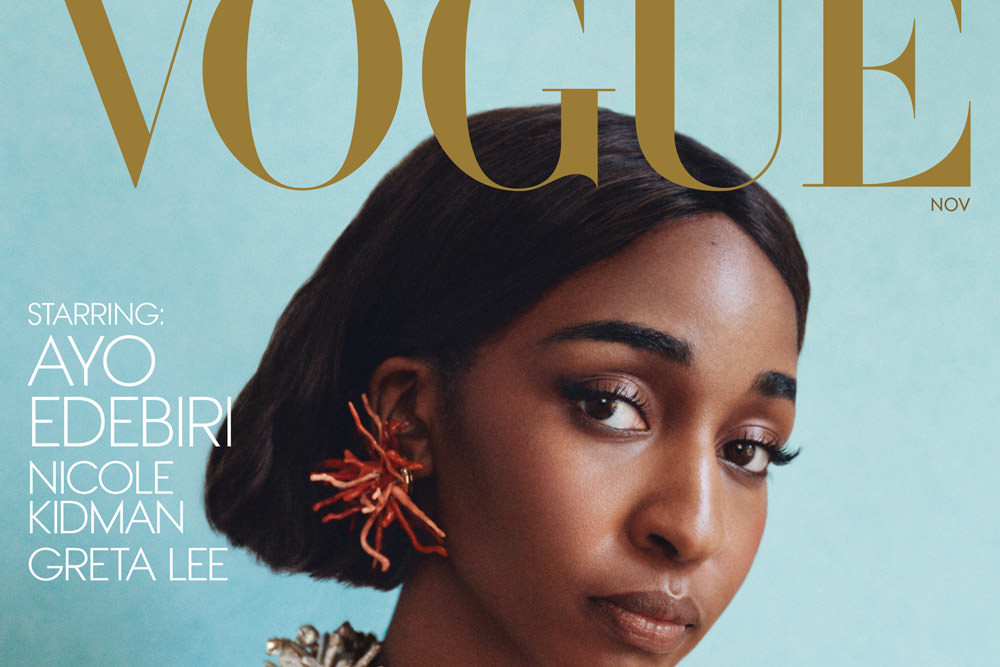 AFTER THE HUNT STAR Ayo Edebiri Covers VOGUE's November Issue