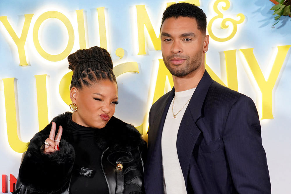 Halle Bailey and Rege-Jean Page at the YOU, ME & TUSCANY London Screening