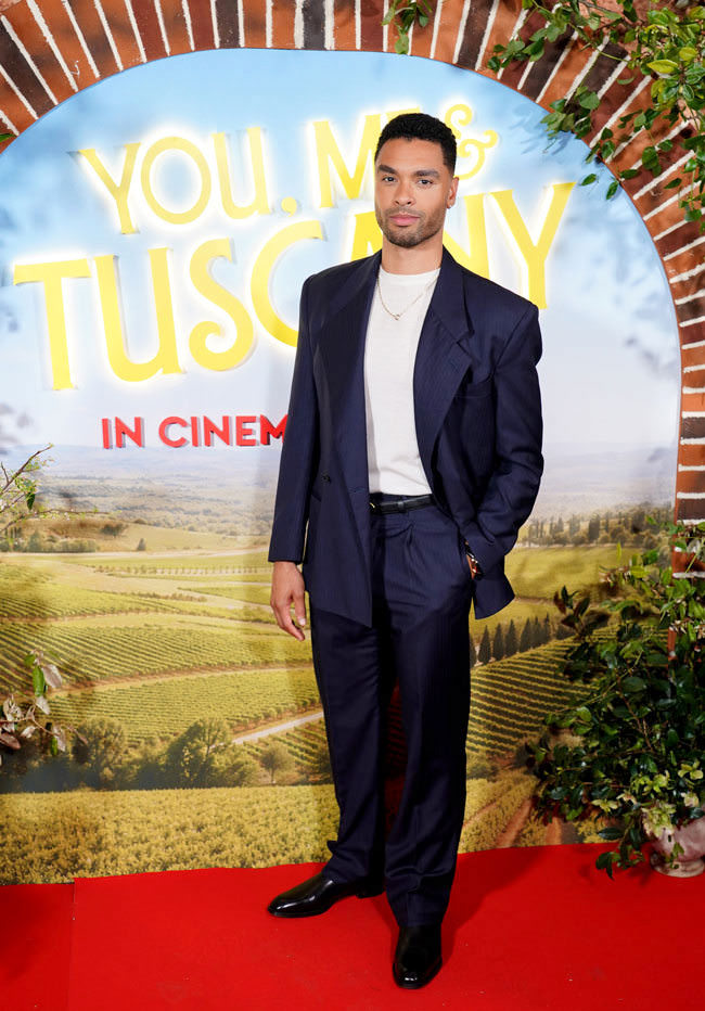 Halle Bailey and Rege-Jean Page at the YOU, ME & TUSCANY London Screening
