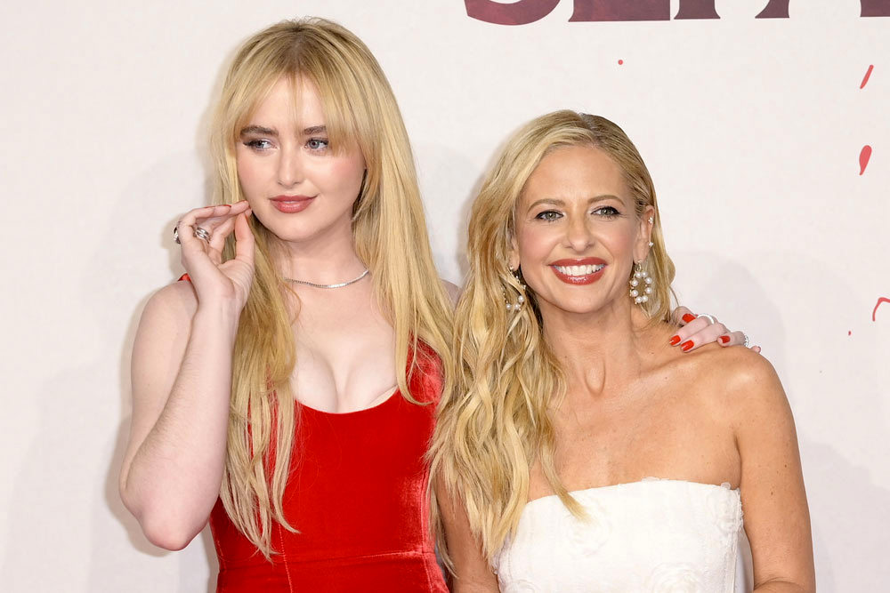 Sarah Michelle Gellar and Kathryn Newton at the READY OR NOT 2: HERE I COME Rome Premiere