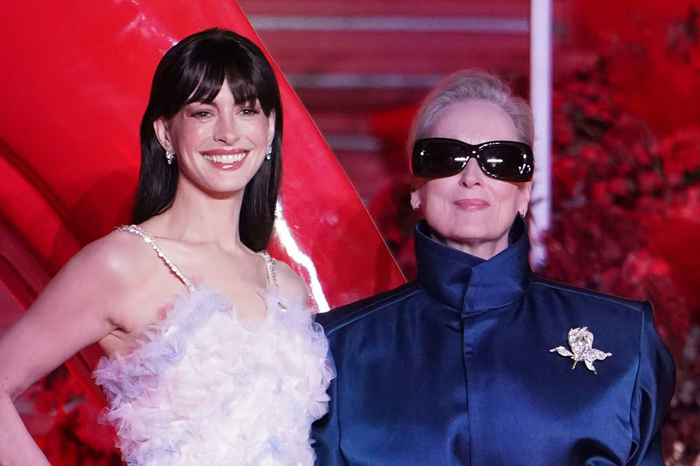 Anne Hathaway and Meryl Streep at THE DEVIL WEARS PRADA 2 Shanghai Premiere